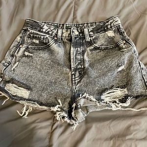 wild fable black wash cut off jean shorts